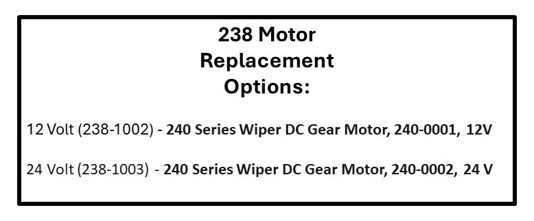 238 Series DC Gear Motor - obsolete - see 240 Wiper Motor - Image 1